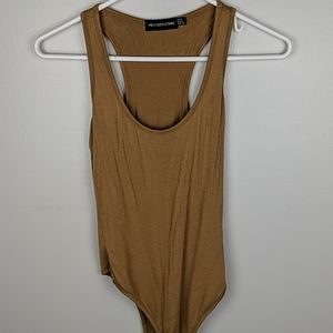 Racer back tank bodysuit